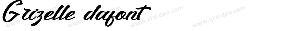 Grizelle (dafont)字体转换
